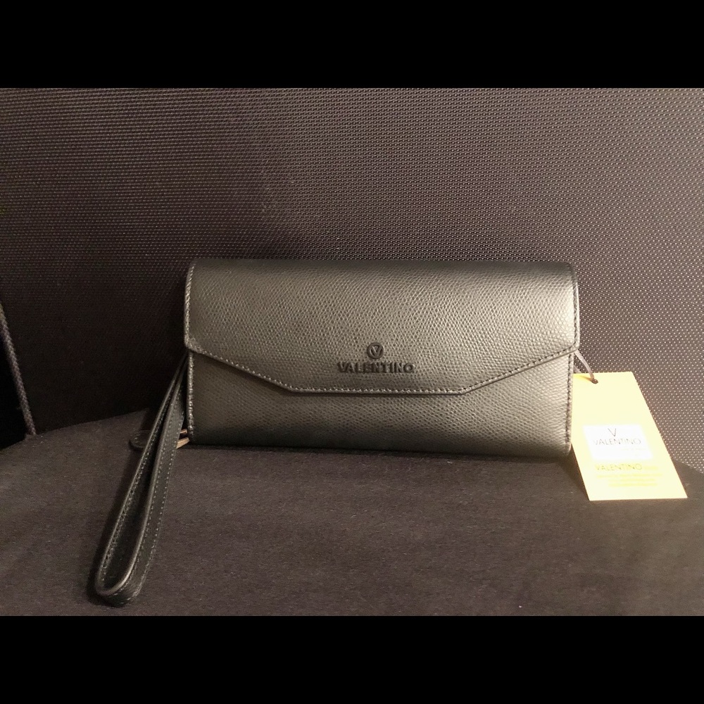 Valentino by Mario leather wristlet wallet